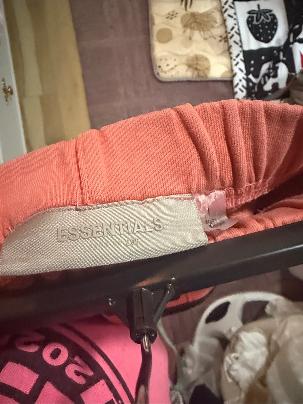 Fear of God Essentials Orange Sweatshorts - Picture 2 of 4